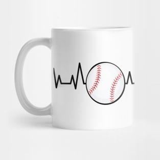Heartbeat - Baseball Mug